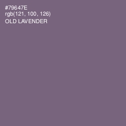 #79647E - Old Lavender Color Image